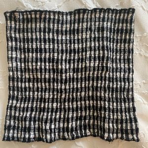 Black Checkered Tube Top